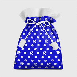 Мешок для подарков Roblox blue pattern, цвет: 3D-принт