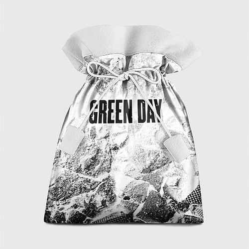 Подарочный мешок Green Day white graphite / 3D-принт – фото 1