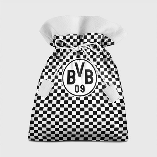Подарочный мешок Borussia клетка текстура / 3D-принт – фото 1