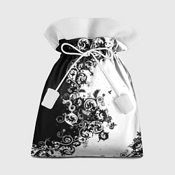 Мешок для подарков Чёрно белый стильный узор, цвет: 3D-принт