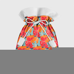 Мешок для подарков Красные синие оранжевые лилии, цвет: 3D-принт