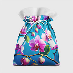 Мешок для подарков Орхидея цветы паттерн, цвет: 3D-принт