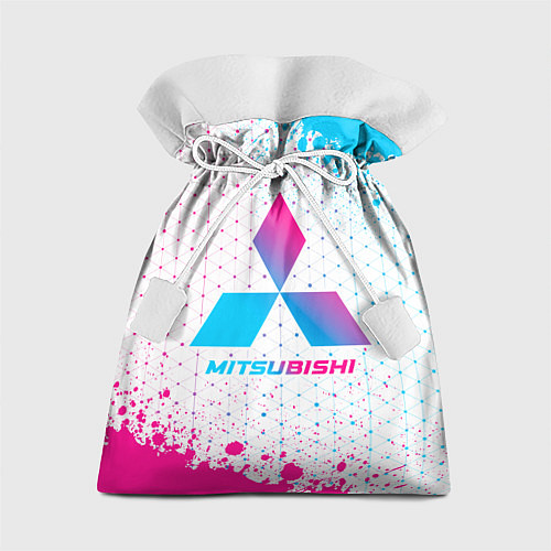 Подарочный мешок Mitsubishi neon gradient style / 3D-принт – фото 1