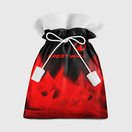 Подарочный мешок Great Wall - red gradient посередине / 3D-принт – фото 1