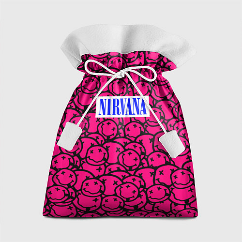 Подарочный мешок Nirvana pink logo / 3D-принт – фото 1