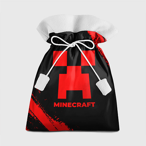 Подарочный мешок Minecraft - red gradient / 3D-принт – фото 1