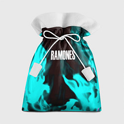 Мешок для подарков Ramones fire rose, цвет: 3D-принт