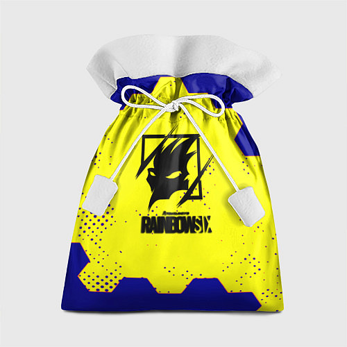 Подарочный мешок Rainbow six hexagon steel / 3D-принт – фото 1