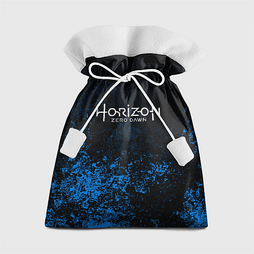 Подарочный мешок Horizon: Zero Dawn синие брызги красок / 3D-принт – фото 1