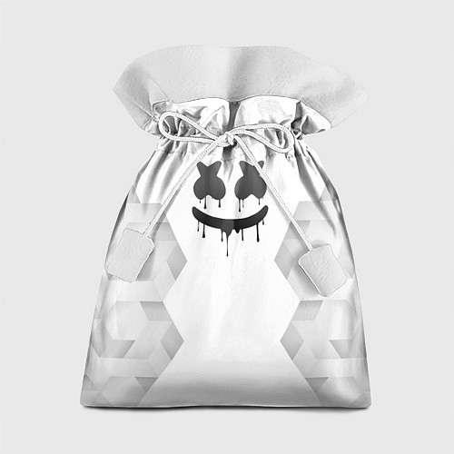 Подарочный мешок Marshmello white poly / 3D-принт – фото 1