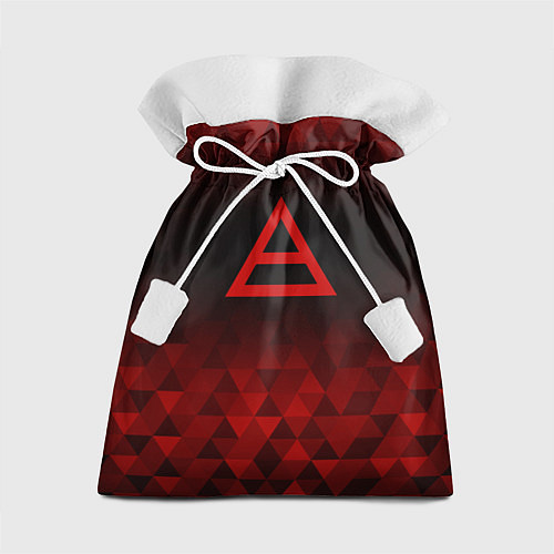 Подарочный мешок Thirty Seconds to Mars red poly / 3D-принт – фото 1