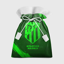 Мешок для подарков Atletico Madrid - green gradient, цвет: 3D-принт