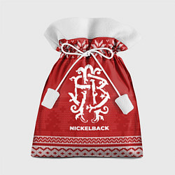 Мешок для подарков Новогодний Nickelback, цвет: 3D-принт