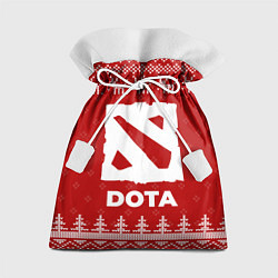 Мешок для подарков Новогодний Dota с оленями, цвет: 3D-принт
