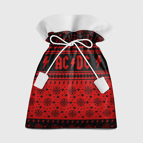 Подарочный мешок ACDC christmas sweater / 3D-принт – фото 1