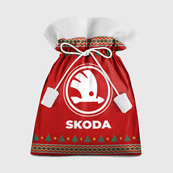 Мешок для подарков Skoda new year, цвет: 3D-принт