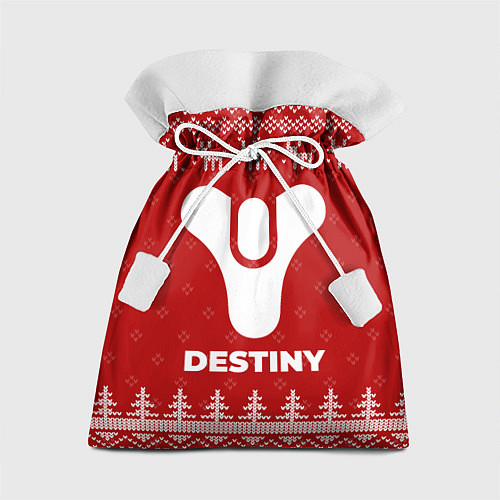 Подарочный мешок Новогодний Destiny с оленями / 3D-принт – фото 1