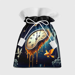 Мешок для подарков Течение времени - сюрреализм, цвет: 3D-принт