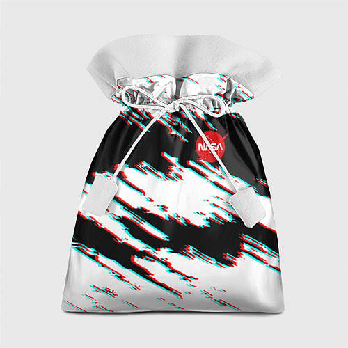 Подарочный мешок Nasa glitch color / 3D-принт – фото 1