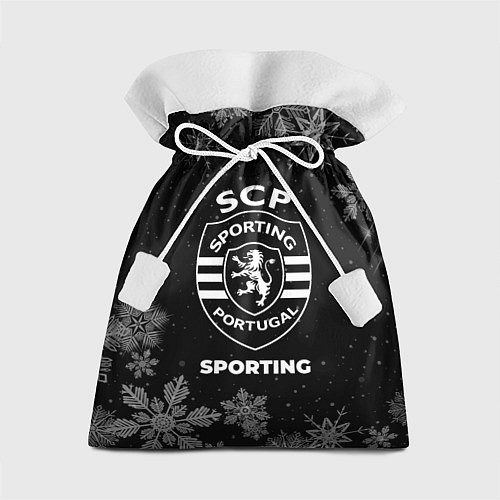 Подарочный мешок Снежный Sporting / 3D-принт – фото 1