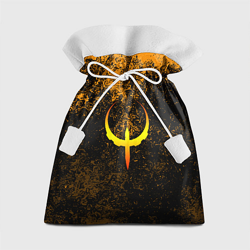 Подарочный мешок Quake краски брызги оранжевый / 3D-принт – фото 1