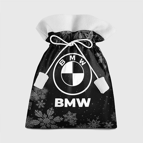 Подарочный мешок Снежный BMW / 3D-принт – фото 1