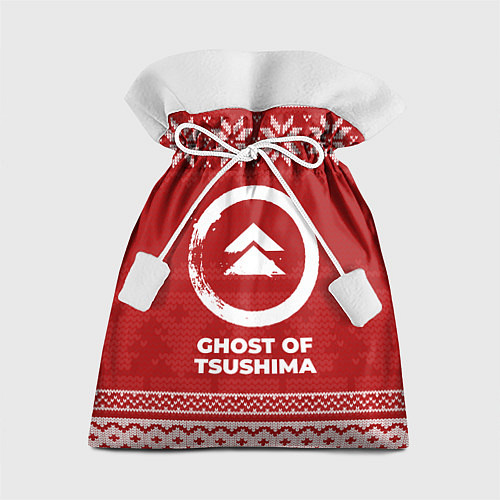Подарочный мешок Новогодний Ghost of Tsushima / 3D-принт – фото 1