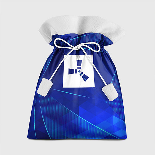 Подарочный мешок Rust blue poly / 3D-принт – фото 1