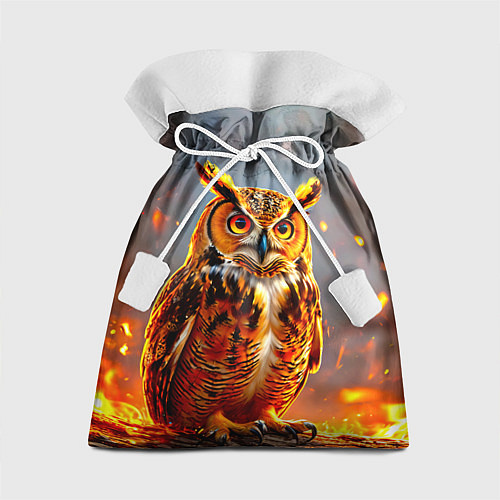 Подарочный мешок Филин в огне / 3D-принт – фото 1