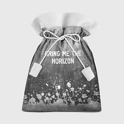 Мешок для подарков Bring Me the Horizon - grey gradient посередине, цвет: 3D-принт