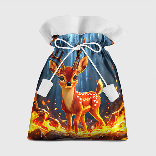 Подарочный мешок Олененок в огне / 3D-принт – фото 1