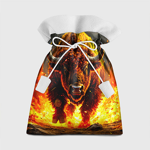 Подарочный мешок Буйвол в огне / 3D-принт – фото 1