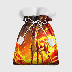 Мешок для подарков Газель в огне, цвет: 3D-принт