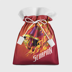 Мешок для подарков Мортал Комбат - Скорпион, цвет: 3D-принт