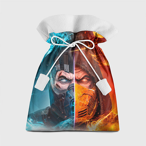 Подарочный мешок Mortal Kombat - Саб-зиро и Скорпион / 3D-принт – фото 1