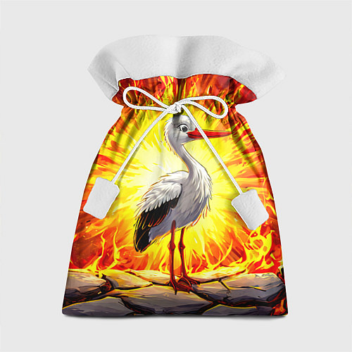 Подарочный мешок Аист в огне / 3D-принт – фото 1