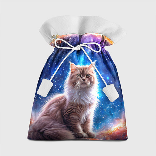 Подарочный мешок Ангорская кошка в космосе / 3D-принт – фото 1