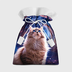 Мешок для подарков Невская маскарадная кошка в космосе, цвет: 3D-принт