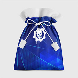 Мешок для подарков Gears of War blue poly, цвет: 3D-принт
