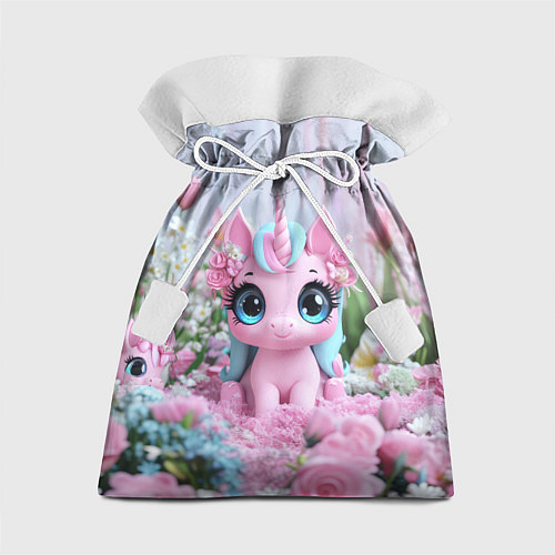 Подарочный мешок Милая маленькая единорожка / 3D-принт – фото 1