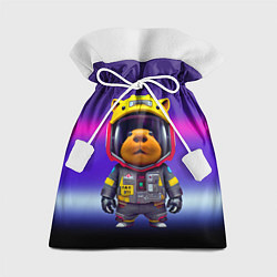 Мешок для подарков Baby capybara - cyberpunk, цвет: 3D-принт