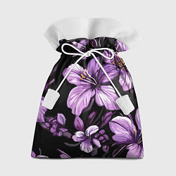 Мешок для подарков Лилии винтажный узор, цвет: 3D-принт
