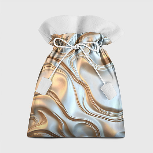 Подарочный мешок Жидкое белое золото / 3D-принт – фото 1