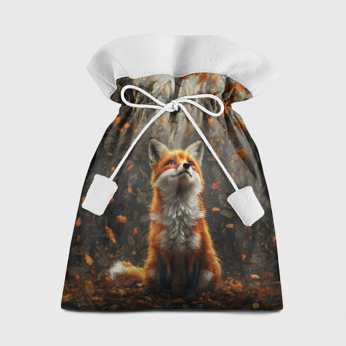 Подарочный мешок Довольный лис в лесной чаще / 3D-принт – фото 1