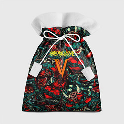 Мешок для подарков God of War битва огня, цвет: 3D-принт