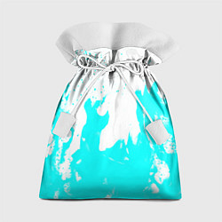 Мешок для подарков Голубой огонь текстура, цвет: 3D-принт