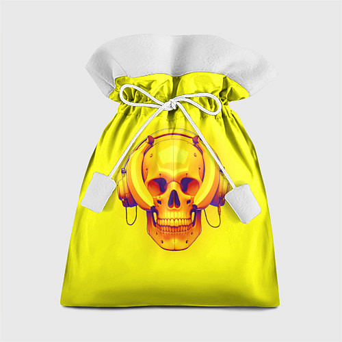 Подарочный мешок Yellow bananas skull - cyberpunk / 3D-принт – фото 1