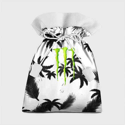 Подарочный мешок Monster energy пальмы / 3D-принт – фото 1
