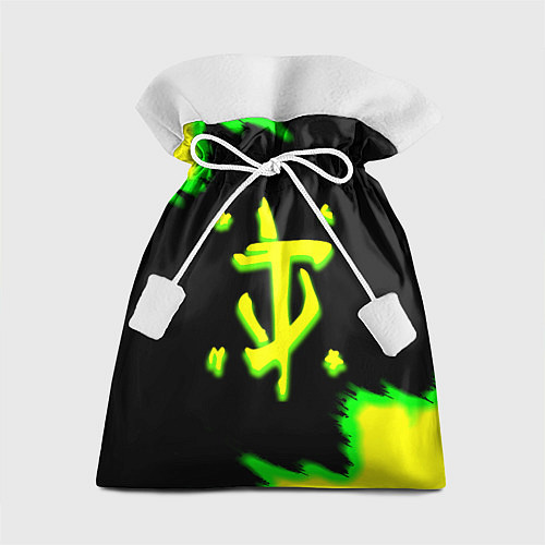 Подарочный мешок Doom огненное лого краски / 3D-принт – фото 1