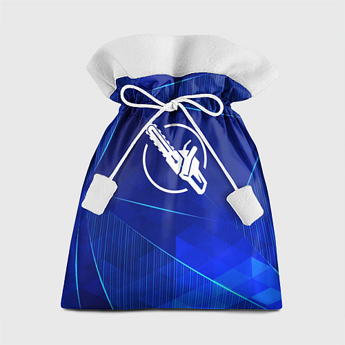 Подарочный мешок Chainsaw Man blue poly / 3D-принт – фото 1